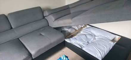 Photo of free Corner sofa with bedding storage and a pull-out bed. (Eye PE6) #1
