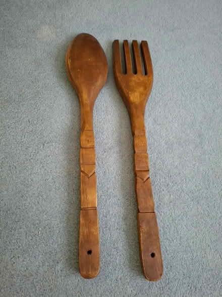 Photo of free Large wooden Spoon&Fork (Welling DA16) #3