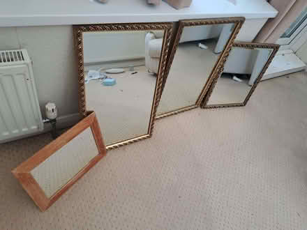 Photo of free Small mirror with wooden frame (Milber TQ12) #1