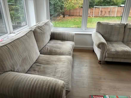 Photo of free 2 x Laura Ashley sofa (Highwoods Co4 3JD) #1