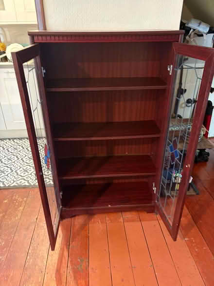 Photo of free Wooden Display Cabinet (Woodford IG8) #2
