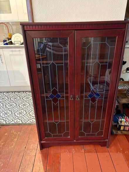 Photo of free Wooden Display Cabinet (Woodford IG8) #1