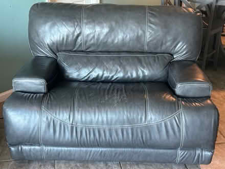 Photo of free Leather sofa and loveseat (Indiatlantic) #2
