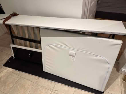 Photo of free Single bed frame with mattress (Langley SL3) #1