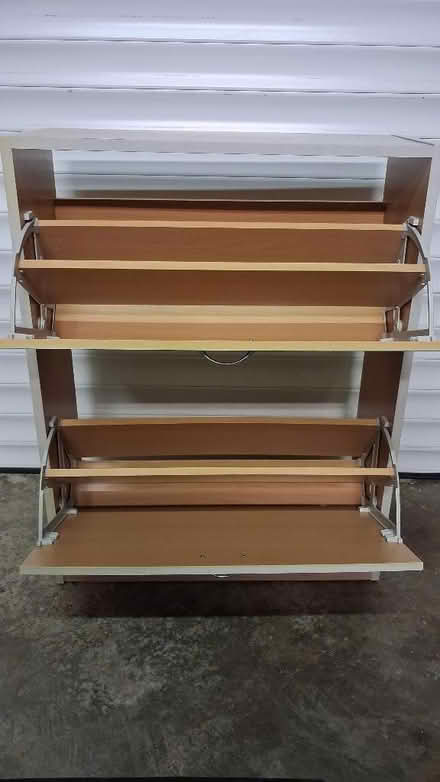 Photo of free Light colour Shoe Storage box (Weeds Wood ME5) #1
