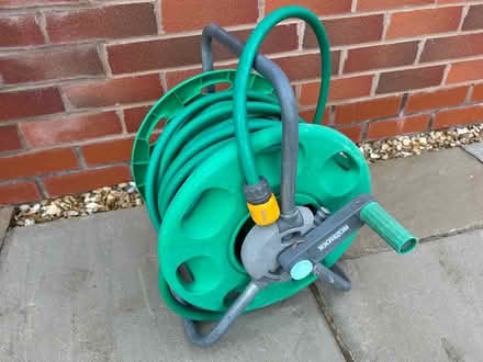 Photo of free Hozelock hosepipe and spray head (Malvern WR14) #1