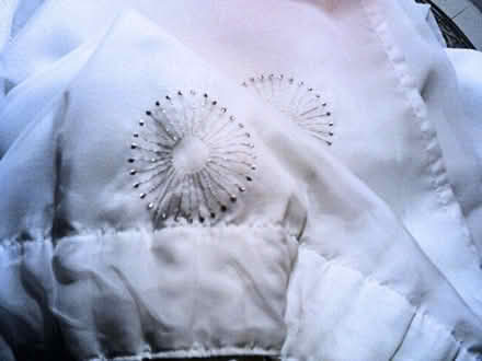 Photo of free CURTAINS-VOILE/LINED WHITE & SILVER-89X88 pencilpleat (Hoohill FY3) #1