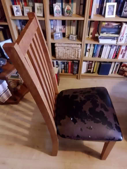 Photo of free One ladder back wooden dining room chair (Wandsworth SW18) #2