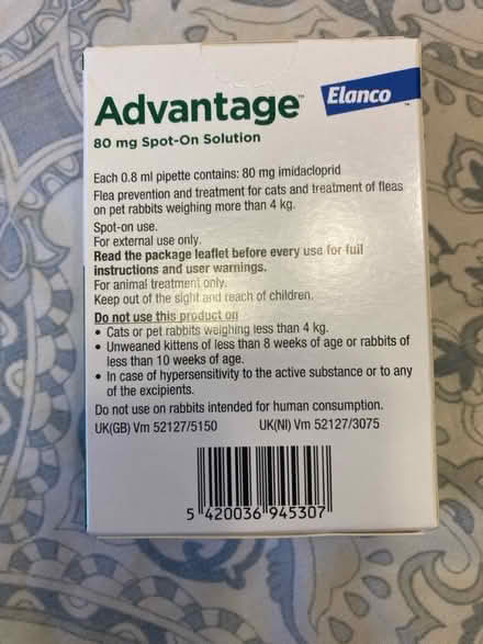 Photo of free Flea medicine for cat (SW16 Norbury, Green Lane) #2