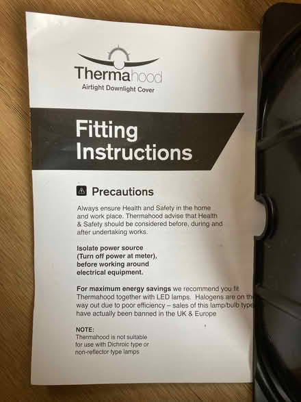 Photo of free Downlight covers x10 (Upper Radley OX14) #2