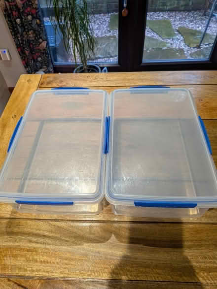 Photo of free 2 Sisterna plastic lidded boxes (PR25 leyland) #2