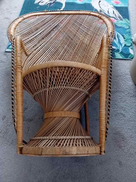 Photo of free wicker peacock chair (Morecambe LA4) #4