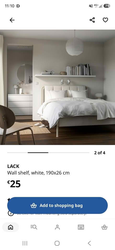 Photo of free Ikea LACK white shelves (Stillorgan) #3