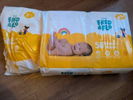 Photo of free Nappies and liquid talc (Crosspool, Sheffield S10) #1