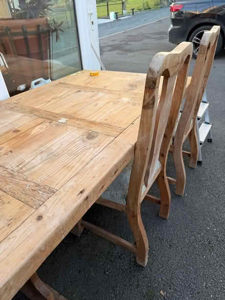 Photo of free Mexican pine table and chairs (Ballynahinch) #1