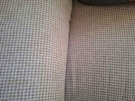 Photo of free Beige dog tooth two seater sofa (Peterculter AB14) #2