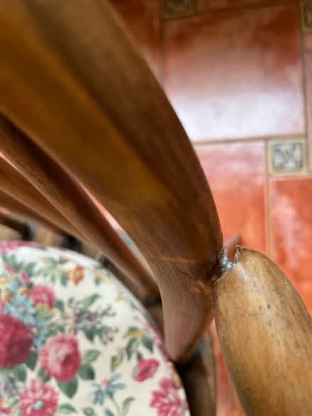 Photo of free Wooden chair with cushion (SY2) #2