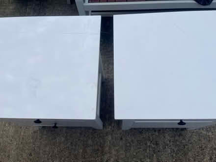 Photo of free Pair of bedside tables white (Abingdon OX14) #2