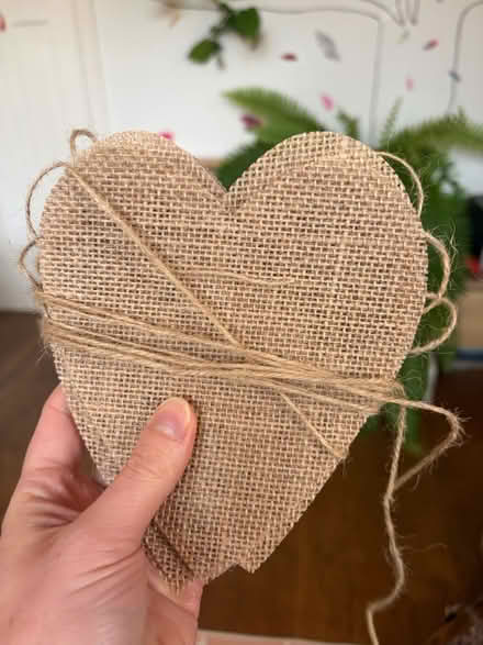 Photo of free Hessian heart bunting (Higher Buxton SK17) #2