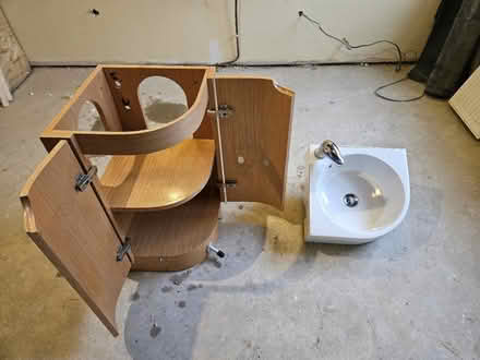 Photo of free Corner vanity unit and sink (Letchworth near Standalone SG6) #2