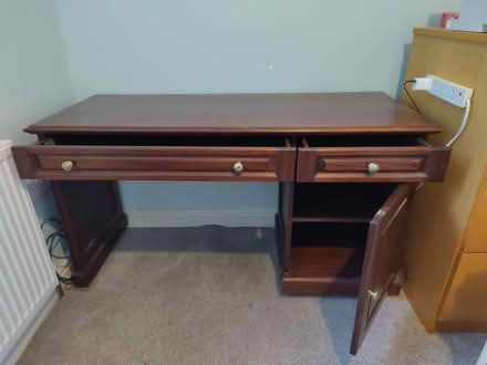 Photo of free Wooden desk (Llanfyllin SY22) #2