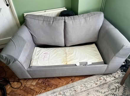 Photo of free Grey sofa bed (Letchworth SG6) #3