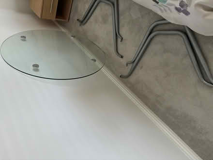 Photo of free Glass round table and four chairs (Chantinghall ML3) #1