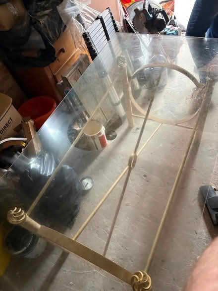 Photo of free Large Glass table and chairs (Bury BL9) #1