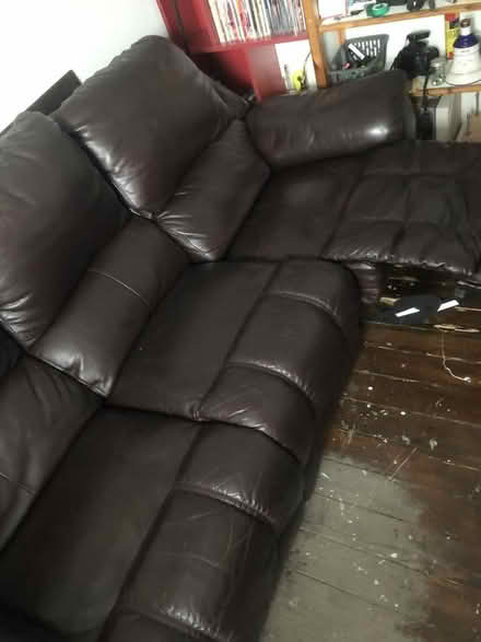 Photo of free Large 3-seater recliner sofa, dark brown (Torry AB11) #2
