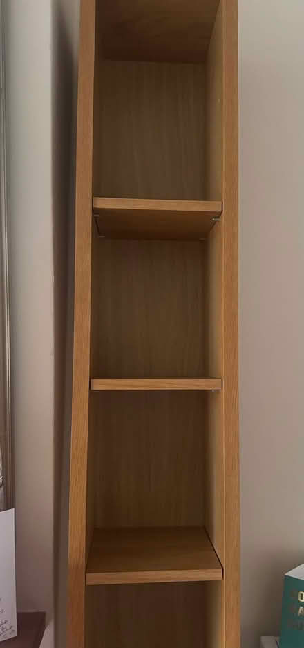 Photo of free Tall wooden shelf unit (Shedfield) #2