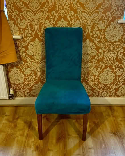 Photo of free Three dining chairs soft fabric (Walton on Thames KT12) #2