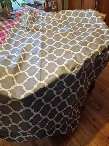 Photo of free Large Grey Table Cover - imperfections (Linden GL1) #1