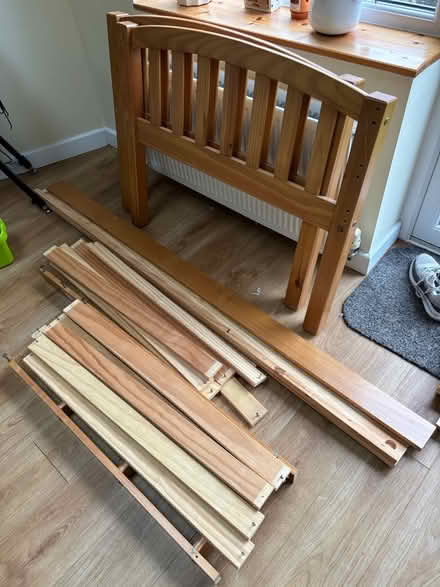 Photo of free Pine single bed frame (B437la) #1