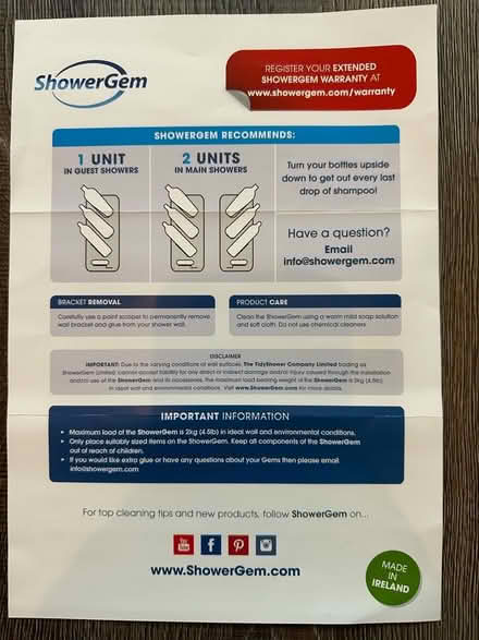 Photo of free shower shelves (Weedon NN7) #2