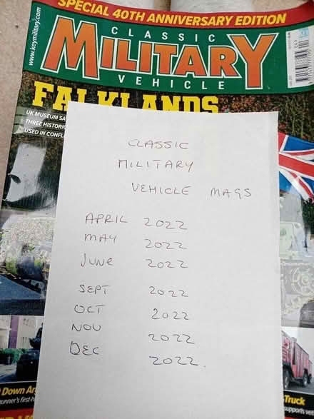 Photo of free Military vehicles mags (South Stifford RM20) #1