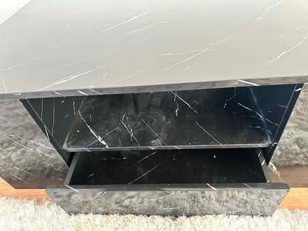 Photo of free Black marble coffee table (LE2 4qd) #3