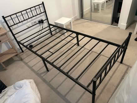 Photo of free Single bed frame and mattress (Thames Barrier Park E16) #2