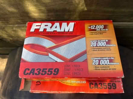 Photo of free 2 new FRAM CA3559 air filter (Near McFarland) #1