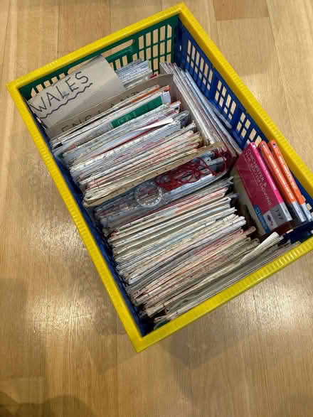 Photo of free Crate of maps and a compass (Near Kew Gardens, Richmond) #1