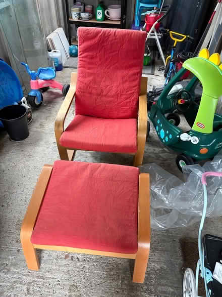 Photo of free IKEA Poang armchair & footstool (Poynton Sk12 1qb) #1