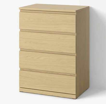 Photo of free STORKLINTA Chest of 4 drawers, oak effect, 70x50x98 cm (Richmond TW1) #1