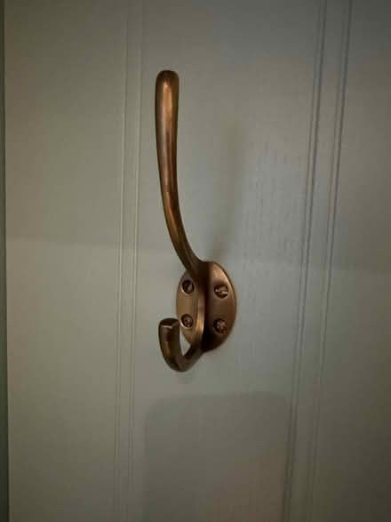 Photo of free Brass coat hooks x 6 (Wendell Park, Hammersmith W12) #1