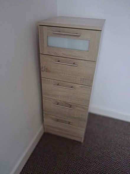 Photo of free Wooden tallboy/drawer unit (Primrose LA1) #1