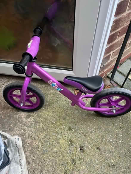 Photo of free Purple balance bike (Woodchurch CH49) #1