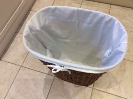 Photo of free Wicker laundry basket (Frimley GU16) #1