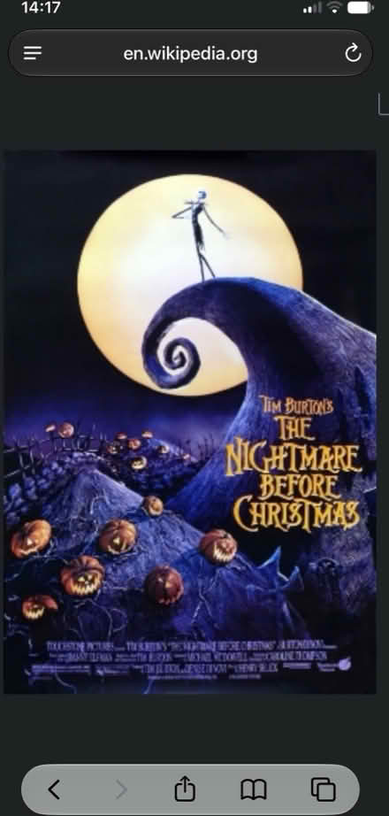 Photo of Nightmare before Christmas dvd/vhs (RH13 Horsham) #1