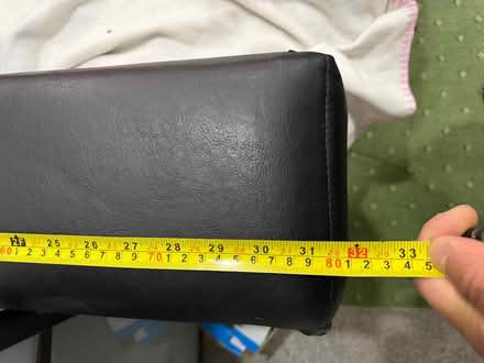 Photo of free Leather faux sofa (Hockley Port B16) #3