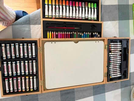 Photo of free Kid's art box (West Groton) #3