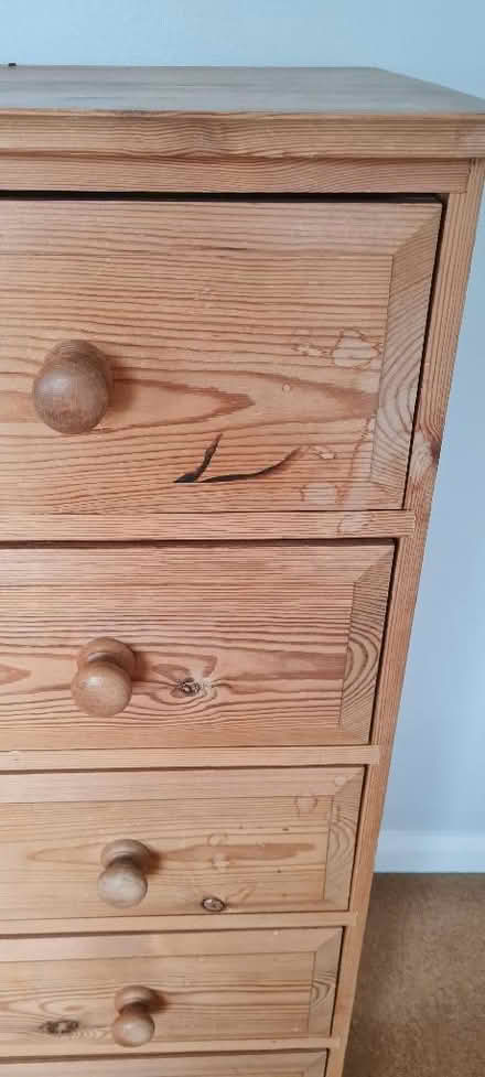 Photo of free Pine chest of drawers (Burnham SL1) #2