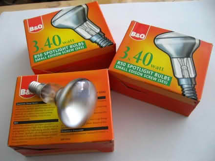 Photo of free Seven 40 Watt Mini Screw Thread Spotlight Bulbs (Coppull PR7) #1